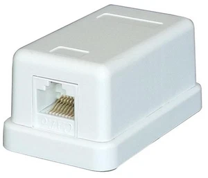TUK Soket Muat Permukaan Cat6 Alat Tanpa Alat, 1 Port - Picture 1 of 1