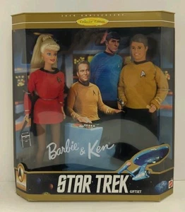 Mattel STAR TREK BARBIE & KEN dolls 30th Anniversary 1996 - NIB, Box is Great! - Picture 1 of 7