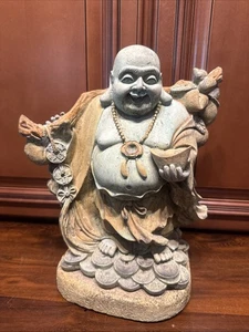 Statua Happy Buddah in cemento pesante - Foto 1 di 13