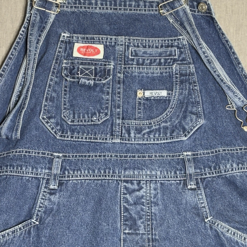Mono vaquero vintage Revolt años 90 grunge holgado ropa de calle skater festival retro Foto 1 de 4
