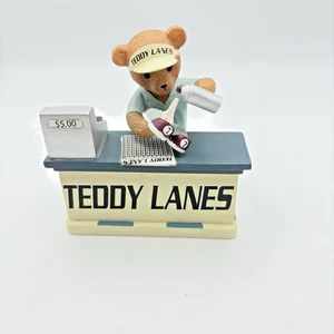 Hamilton Collection Teddy Lane Bowl Bear Figurine Ship Shape Shoes - Picture 1 of 12