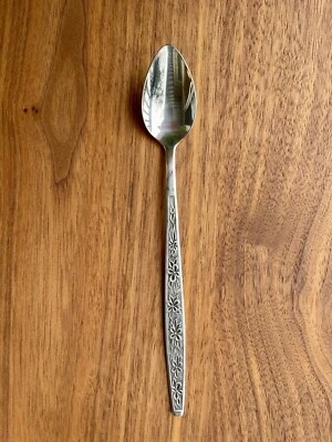 Cucharas de té largas florales de acero inoxidable Rogers La Spana de colección 4 piezas Foto 1 de 3