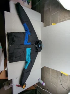 Giacca uomo vintage Edelweiss Colorblock anni 80 sci neve invernale isolata L - Foto 1 di 11