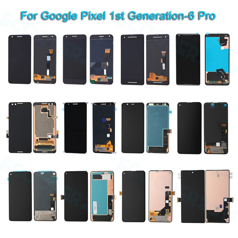 Lote de pantalla táctil LCD OLED para Google Pixel 2 3 XL 3A XL 4A 5G 5 5A 5G 6A 7 Pro Foto 1 de 4