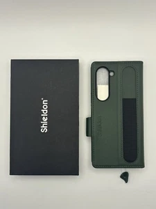 Funda tipo billetera SHIELDON para Galaxy Z Fold6, soporte para bolígrafo S - Verde - Imagen 1 de 5