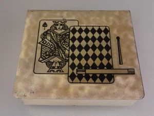 WMF Ikora Zigaretten-Kasten mit Spielkarten Motiv ab 1950 bis 1969 (95010) - Picture 1 of 9
