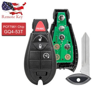 For 2013 2014 2015 2016 2017 2018 2019 Dodge Ram 1500 2500 Remote Car Key Fob - Picture 1 of 6