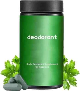 Scentless Deodorant Supplement, Body Deodorant Supplement 90 Capsules - Picture 1 of 5