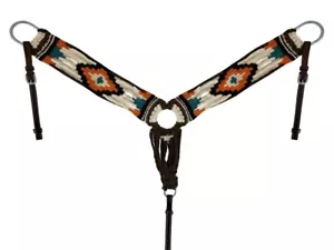 Showman Wool String Breast Collar with Navajo Design! NEW! - Picture 1 of 3