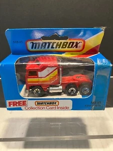VINTAGE 1981 MATCHBOX MB 45 KENWORTH RED TRUCK BOXED MADE IN MACAU - Picture 1 of 5