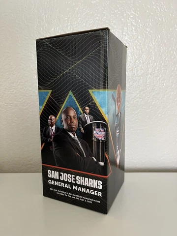 2023 -San Jose Sharks - Mike Grier Player/General Manager BobbleHead (Unopened) Cover