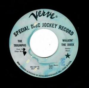 NORTHERN SOUL/MOD-TRIUMPHS-WALKIN' THE DUCK/TURN OUT THE LIGHT-VERVE 10422 - Picture 1 of 2
