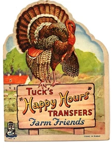 Turquía, FARM FRIENDS Happy Hours traslados, No. 2, Tuck publicado, libro completo - Imagen 1 de 4