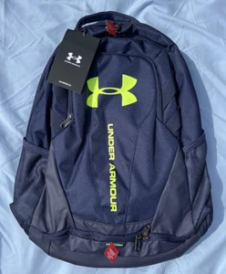 Under Armour UA Storm Hustle 3.0 Backpack Blue/Green Laptop School 1294720 417 - Picture 1 of 2