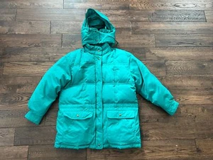 Vintage Eddie Bauer Premium Quality Goose Down Puffer Jacket Coat Green Made USA - Picture 1 of 18