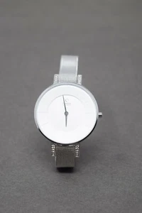 Obaku Ladies Stainless Steel Silver Tone Band White Dial Watch V158LECIMC - Picture 1 of 10