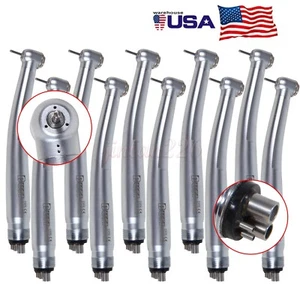 10* Burr Dental High Speed Handpiece Push Button Turbine Fit NSK Pana Max - Picture 1 of 12