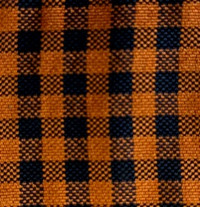 Bow Tie Men Silk Orange Blue Plaid SELF TIE Bowtie - Picture 1 of 8