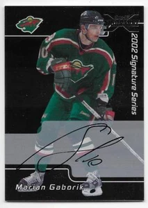 01/02 BAP SIGNATURE SERIES 'BUYBACK' AUTOGRAPH Marian Gaborik #84 - Picture 1 of 1