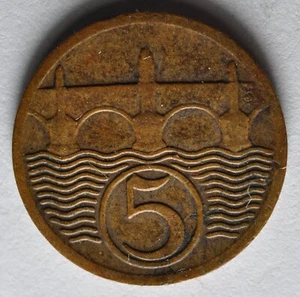1928 Czechoslovakia 5 Haleru - Picture 1 of 2