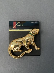 Spilla Swarovski Ghepardo Vintage  - Foto 1 di 2