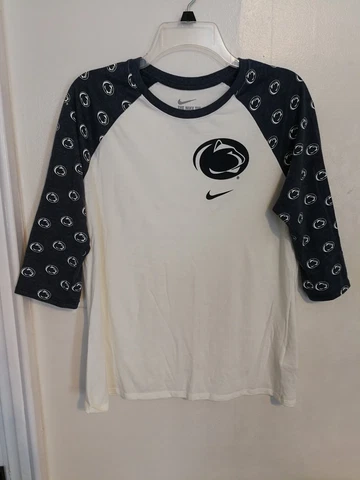 WOMENS PSU PENN STATE ST NITTANY LIONS NIKE TEE ATHLETIC CUT SHIRT LOGO LARGE L Cover