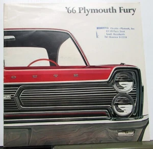 1966 Plymouth Fury I II III Sport Original Color Dealer Sales Brochure - Picture 1 of 10