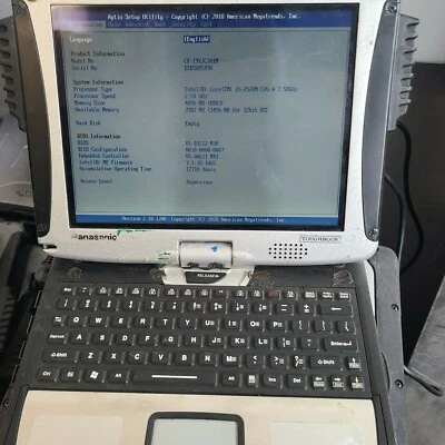 incomplete Panasonic Toughbook CF-19 MK5 i5 2.50G 4G Ram non Touch parts - Image 1 of 4