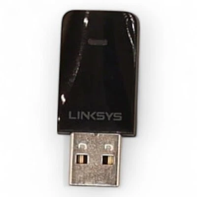Linksys USB Wireless Network Adapter Dual Band for PC 600Mbps Speed (Untested) - Image 1 of 2