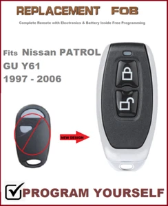 For NISSAN PATROL Y61 GU KEY LESS ENTRY REMOTE FOB Central locking 1997 - 2006 - Picture 1 of 11