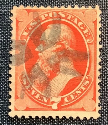 US Sc.149 with superb NEW YORK FOREIGN MAIL FANCY STAR CANCEL - Image 1 of 2