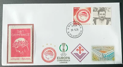 Uefa Europa Conference League 2024 Olympiakos - Fiorentina Greek FDC &Revenue N6 - Image 1 of 3