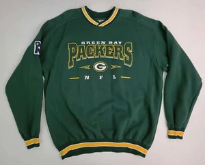 Vintage 90s Y2K Lee Sport Nutmeg Green Bay Packers Pullover Sweatshirt Herren L NICE - Bild 1 von 5
