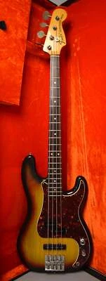 1975 Fender Precision Bass 3-Tone Sunburst Modified w/OHSC - Image 1 of 4