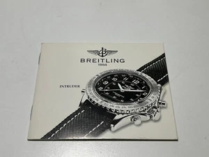 BOOKLET BREITLING INTRUDER LIBRETTO DELLE ISTRUZIONI ORIGINALE - Picture 1 of 7