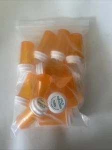 Menge 12 leere verschreibungspflichtige Pillenflaschen Bernstein (brandneu) - Bild 1 von 3