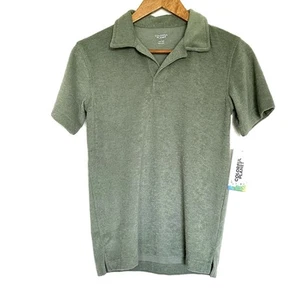 Colorful Planet Boys Polo Shirt Large 10/12 Green Short Sleeve Collar Top NWT - Picture 1 of 9