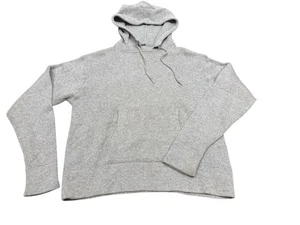 Banana Republic 100 % Kaschmir grau Strick Hoodie Damen mittelweicher Pullover - Bild 1 von 8