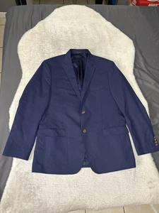 Blazer uomo Lauren Ralph Lauren blu slim fit lana taglia 44R etichetta nera - Foto 1 di 9