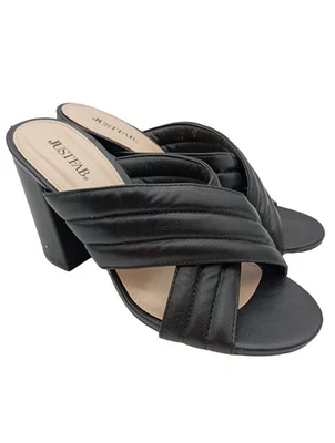 JUSTFAB Mule à talon Dames Mule T EU 38,5 noir style décontracté - Photo 1/4