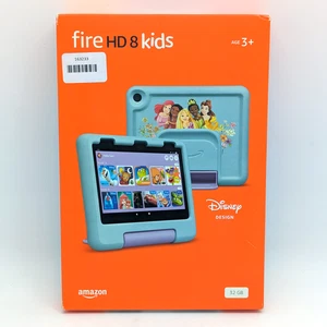 Amazon Fire HD 8 Kids Edition (7th Gen) 32 GB | Disney Design (Blue w/ Purple) - Picture 1 of 5
