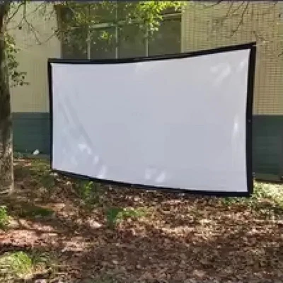 60" 72" 100" 120" 150" 180" 16:9 Projector Screen Portable Outside home Theater - Image 1 of 4