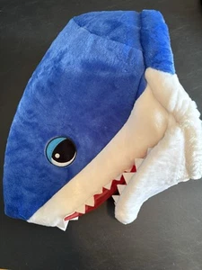 Maskimals Shark Head Mask Costume Plush Furry Mascot Blue New - Picture 1 of 3
