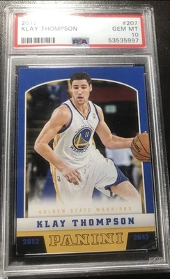 Klay Thompson Rookie 2012 Panini Basketball #207 RC SP GRADED PSA 10 GEM MINT - Image 1 of 2