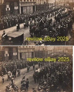 2 x Funeral Of Terence MacSwiney Sinn Fein MP, Republican, Cork RP Postcard 1920 - Picture 1 of 5