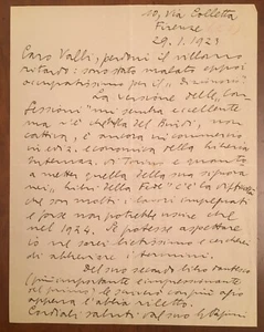 Autograph letter by Giovanni Papini - Picture 1 of 1