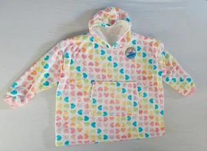 Fleece Oversized Hoodie Soft Ultra Plush Hooded Sweatshirt Hoodie Blanket Hearts - Picture 1 of 3