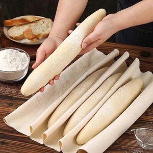 Proofing Linen Flax Fermented Cloth Dough Baker Pan Proving Bread Baking Tool - Picture 1 of 16