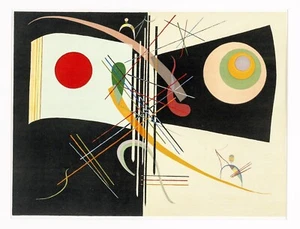 Wassily Kandinsky c.1969 Composition Original Lithograph Signed Abstract Art - Picture 1 of 5