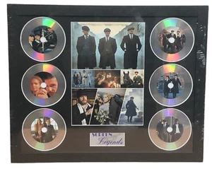 PEAKY BLINDERS MEMORABILIA FRAMED PICTURE PRESENTATION DISC SET SCREEN LEGENDS - Imagen 1 de 8